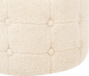 Beliani Puf boucle ⌀ 55 cm beżowy TAMPA 5