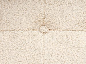 Beliani Puf boucle ⌀ 55 cm beżowy TAMPA 6