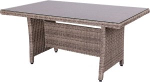 Bigbuy Home Stoły do Jadalni Patsy 160 x 100 x 75 cm Szkło Rattan 1