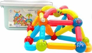 Woopie Magnetyczne Klocki Konstrukcyjne Edukacyjne 128 El. 5