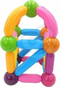 Woopie Magnetyczne Klocki Konstrukcyjne Edukacyjne Duże Grube 38 El. 2