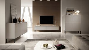 Selsey Komoda trzydrzwiowa Bemmi 150 cm Beżowy 3