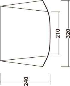 Namiot turystyczny Outwell Outwell Zadaszenie Touring Canopy, szaro-czarne 6