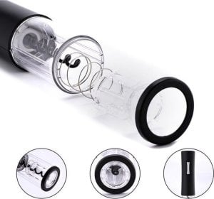 Braders Korkociąg Elektryczny Otwieracz Wina LED na baterie czarny Braders 14