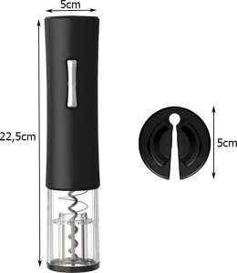 Braders Korkociąg Elektryczny Otwieracz Wina LED na baterie czarny Braders 7