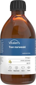 TRITON Vitaler's Tran norweski Omega-3 1200 mg smak cytrynowy - 250 ml 1