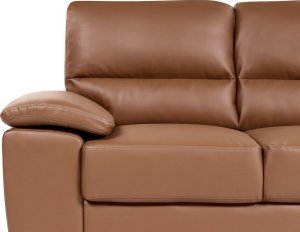 Beliani Sofa 2-osobowa złoty brąz VOGAR 12