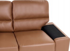 Beliani Sofa 2-osobowa złoty brąz VOGAR 8