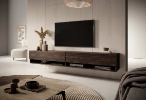 Selsey Szafka RTV Mirrgo 200 cm Orzech 3