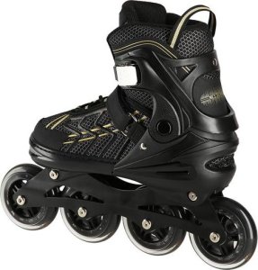 Nils Extreme NA1128 CZARNO-ZŁOTE ROZM. XL(43-45) ŁYŻWOROLKI NILS EXTREME 4