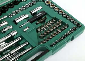 Zestaw narzędzi SATA SATA ZESTAW KLUCZY  150el  1/4"  3/8" 1/2"WALIZKA 24