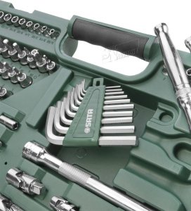 Zestaw narzędzi SATA SATA ZESTAW KLUCZY  150el  1/4"  3/8" 1/2"WALIZKA 32