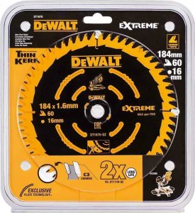 Dewalt Tarcza do drewna 184 x 16 x 60T (DT1670) 6