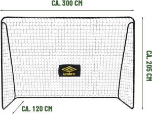 Umbro BRAMKA DO PIŁKI NOŻNEJ Z SIATKĄ 300x205x120cm UMBRO 2