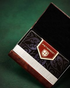 Peterson Klasyczny wizytownik ze skóry ekologicznej - Peterson NoSize 6