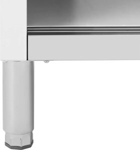 Royal Catering Stół gastronomiczny z szafką z drzwiami suwanymi STAL 120 x 50 cm do 390 kg Stół gastronomiczny z szafką z drzwiami suwanymi STAL 120 x 50 cm do 390 kg 4