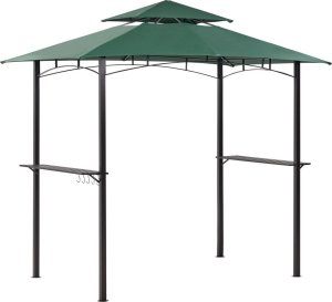 Beliani Pawilon ogrodowy 245 x 200 cm ciemnozielony NARO Bel 2