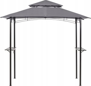 Beliani Pawilon ogrodowy 240 x 148 Szary NARO 2