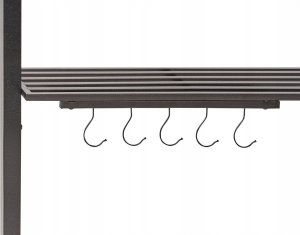 Beliani Pawilon ogrodowy 240 x 148 Szary NARO 6