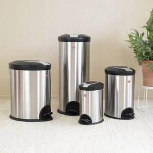 Kosz na śmieci Wesco Kosz stalowy Tretmülleimer 107 12L -  WESCO 3