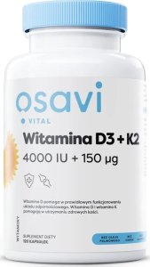 Osavi Osavi - Witamina D3 + K2, 4000IU + 150 g, 120 kapsułek miękkich 1