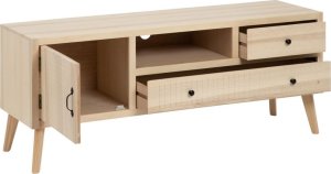 Bigbuy Home MebleTV MARIE 140 x 40 x 55 cm Naturalny Drewno Drewno MDF 1