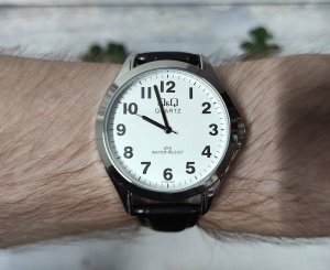 Zegarek Q&Q Zegarek Q&Q C192-304 Klasyczny Męski Srebrny 2