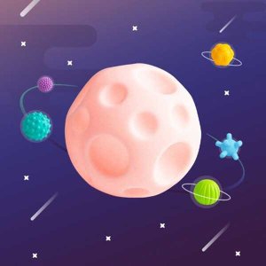Woopie Klocki Sensoryczne Do Ściskania 6 El. 4