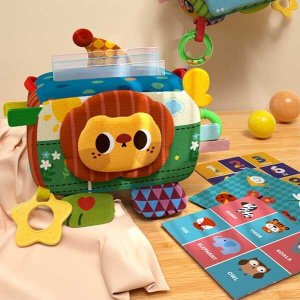 Woopie Zabawka Edukacyjna Sensoryczna Pani Metka Pudełeczko Chusteczek 3