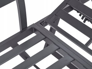 Beliani Duży zestaw wypoczynkowy dla 5 osób Uniwersalny Aluminium Szary COCCORINO 13