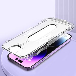 Braders Szkło Hartowane Full Glue Easy-Stick Braders do iPhone 13 Pro Max / 14 Plus Czarny 7