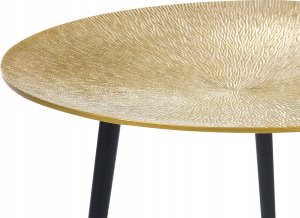 Beliani Stolik pomocniczy metalowy czarno-złoty WAIPU 4