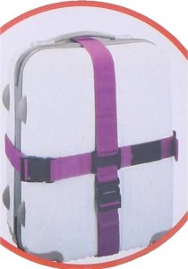 Dunlop UNIWERSALNY PODWÓJNY SPINAJĄCY PAS ZABEZPIECZAJĄCY DO WALIZKI DUNLOP 190X5CM  NIEBIESKI 3