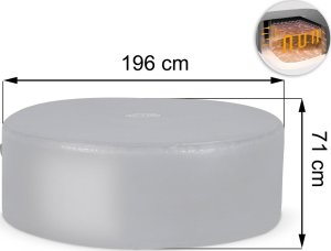 Bestway Pokrywa termiczna do SPA 196 x 71 cm Bestway 60318 8