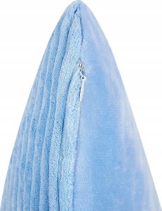 Beliani Zestaw 2 poduszek Sztruks Niebieski MILLET 6