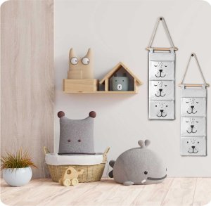 Triton Organizer wiszący na zabawki NK-403 Nukido - szary 5