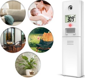 Stacja pogodowa Triton Nadajnik do stacji pogodowej Berdsen BD-905 biały 7