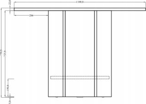 Selsey Stół okrągły Hexa 110 cm Orzech Wisconsin 5