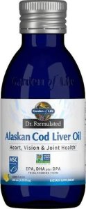 Garden of Life Garden of Life - Dr. Formulated Alaskan Cod Liver Oil, Cytrynowy, Płyn, 200 ml 1