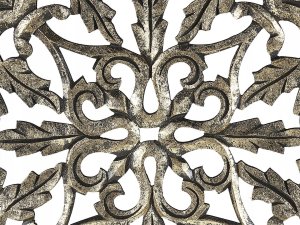 Beliani Stolik pomocniczy drewno mango złoto-czarny PALASI 5