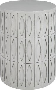 Beliani Stolik pomocniczy szary DEARA 2