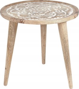 Beliani Zestaw 2 stolików pomocniczych z drewna mango jasny SAKITA 2