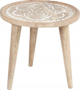 Beliani Zestaw 2 stolików pomocniczych z drewna mango jasny SAKITA 3