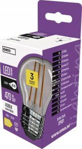 Emos Żarówka Filament Mini Glob ZF1121 3,4W LED E27 4000K Emos 1