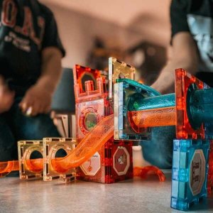 Woopie Klocki Magnetyczne Tor Kulkowy Świetlny 75 el. 5