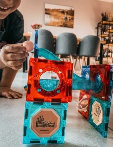 Woopie Klocki Magnetyczne Tor Kulkowy Świetlny 75 el. 9