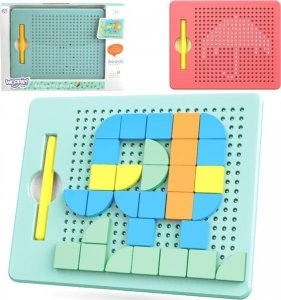 Woopie Układanka Magnetyczna Konstrukcyjna Tablica 112 el. Lumarko! 1