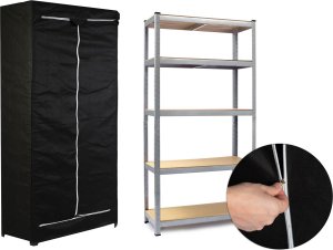 Humberg Regał metalowy magazynowy 180 x 90 x 40 cm Humberg HR-812 + pokrowiec 3