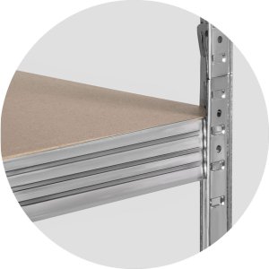 Humberg Regał metalowy magazynowy 180 x 90 x 40 cm Humberg HR-812 + pokrowiec 5