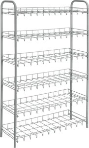 Metaltex 6-poziomowy stojak na buty Shoe 6, srebrna szarość Lumarko 1